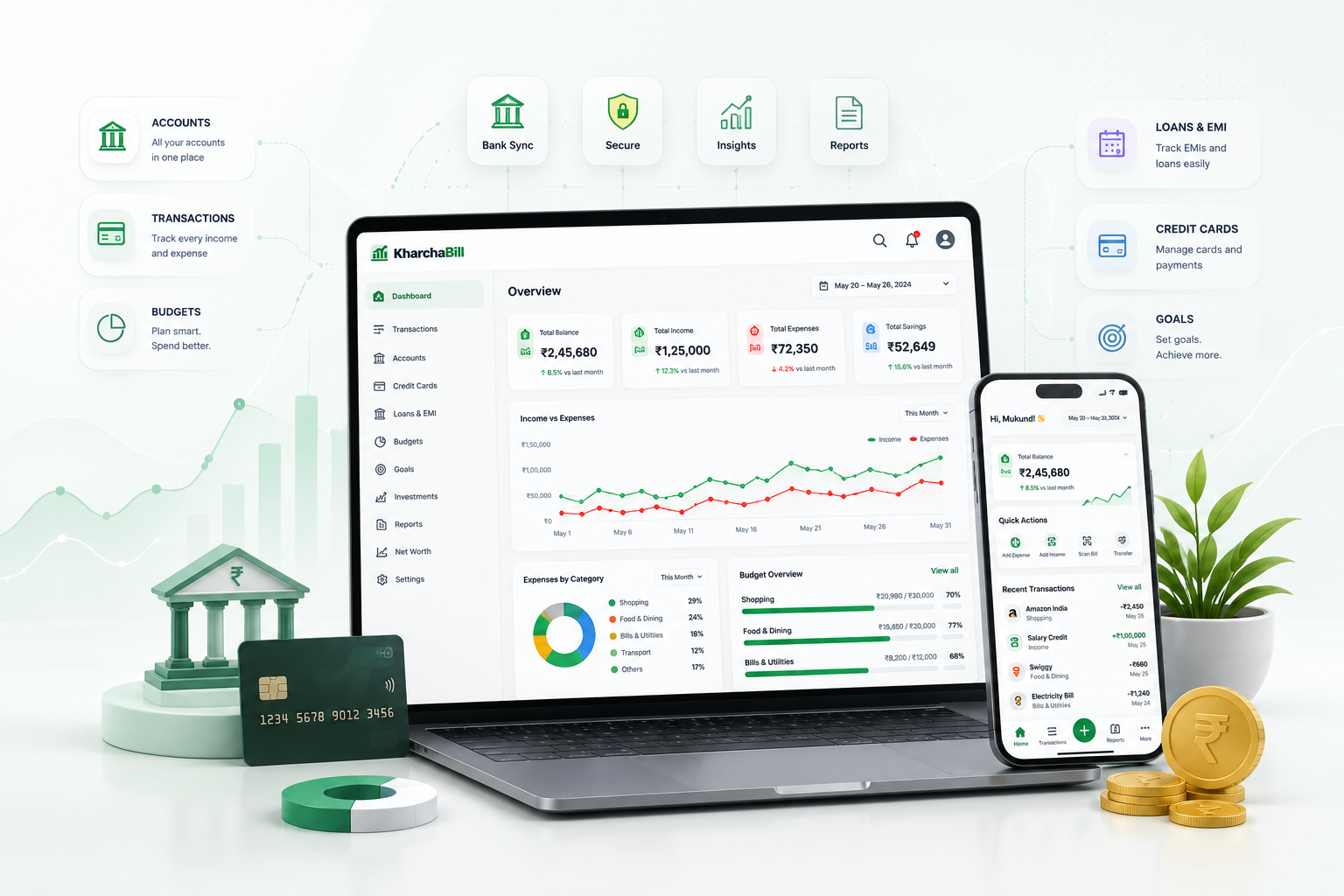 KharchaBill Reviews & Feedback workspace